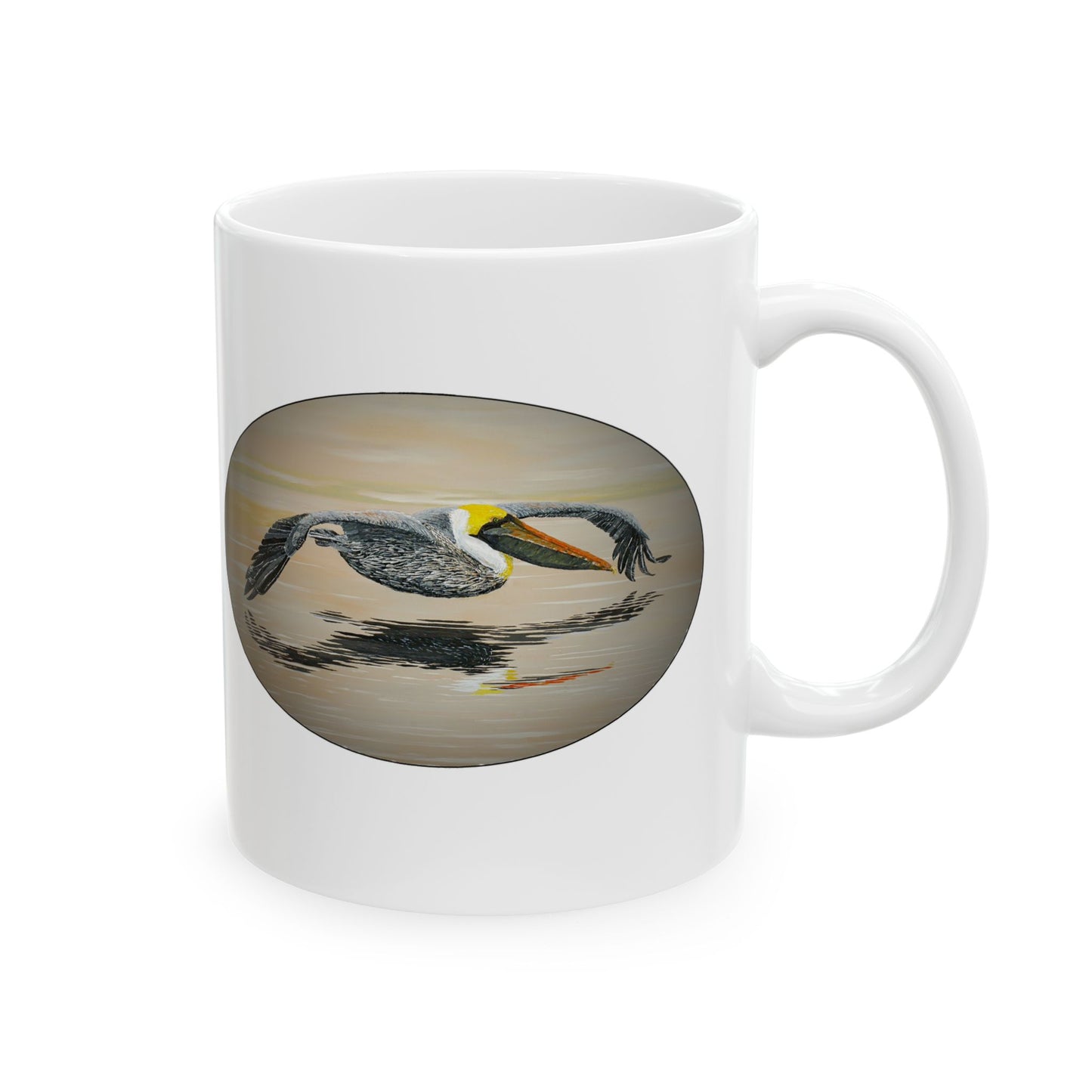 Ceramic Mug – "Golden Flyby!”