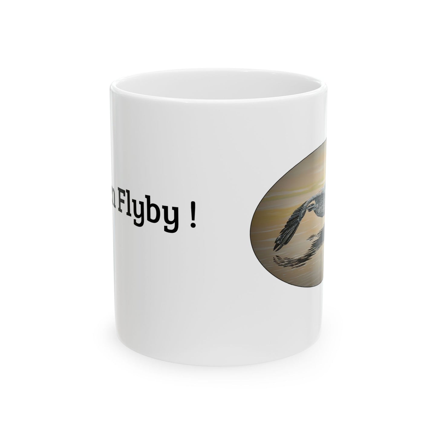 Ceramic Mug – "Golden Flyby!”