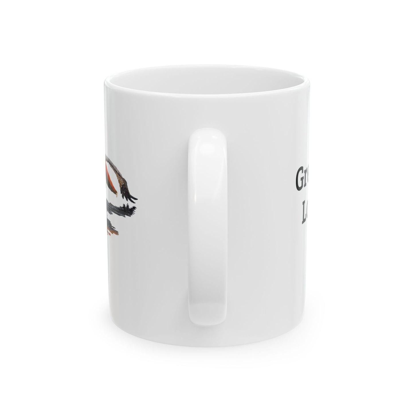 Ceramic Mug – "Grey Pelican Low Pass!”