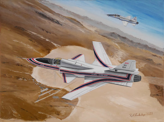 Original Oil Painting - "Gruman X-29"