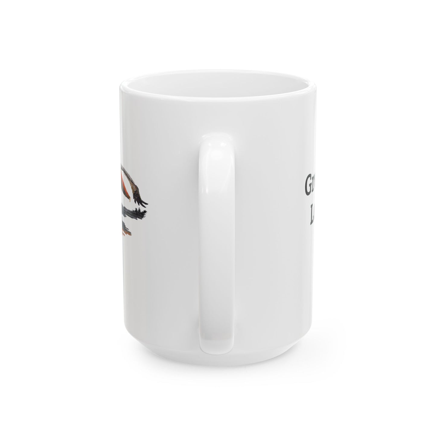 Ceramic Mug – "Grey Pelican Low Pass!”
