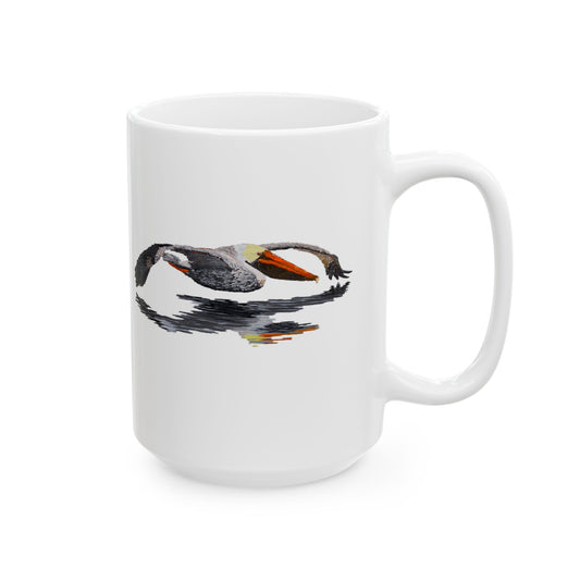 Ceramic Mug – "Grey Pelican Low Pass!”