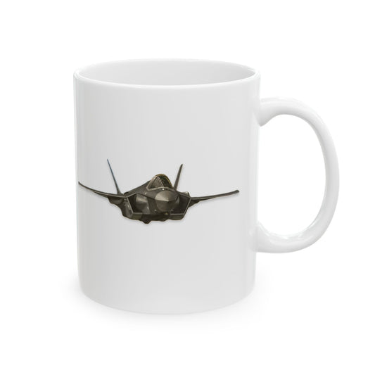 F-35A Lightning II Ceramic Mug - 11oz & 15oz - Perfect Gift for Aviation Enthusiasts