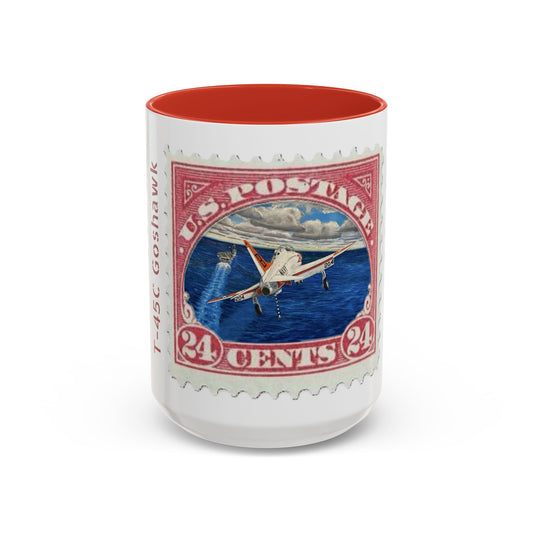 Vintage Postage Stamp Coffee Mug, T-45C, Retro Gift for Collectors, Unique Home Decor, Perfect for Travelers, Ideal for Coffee Lovers
