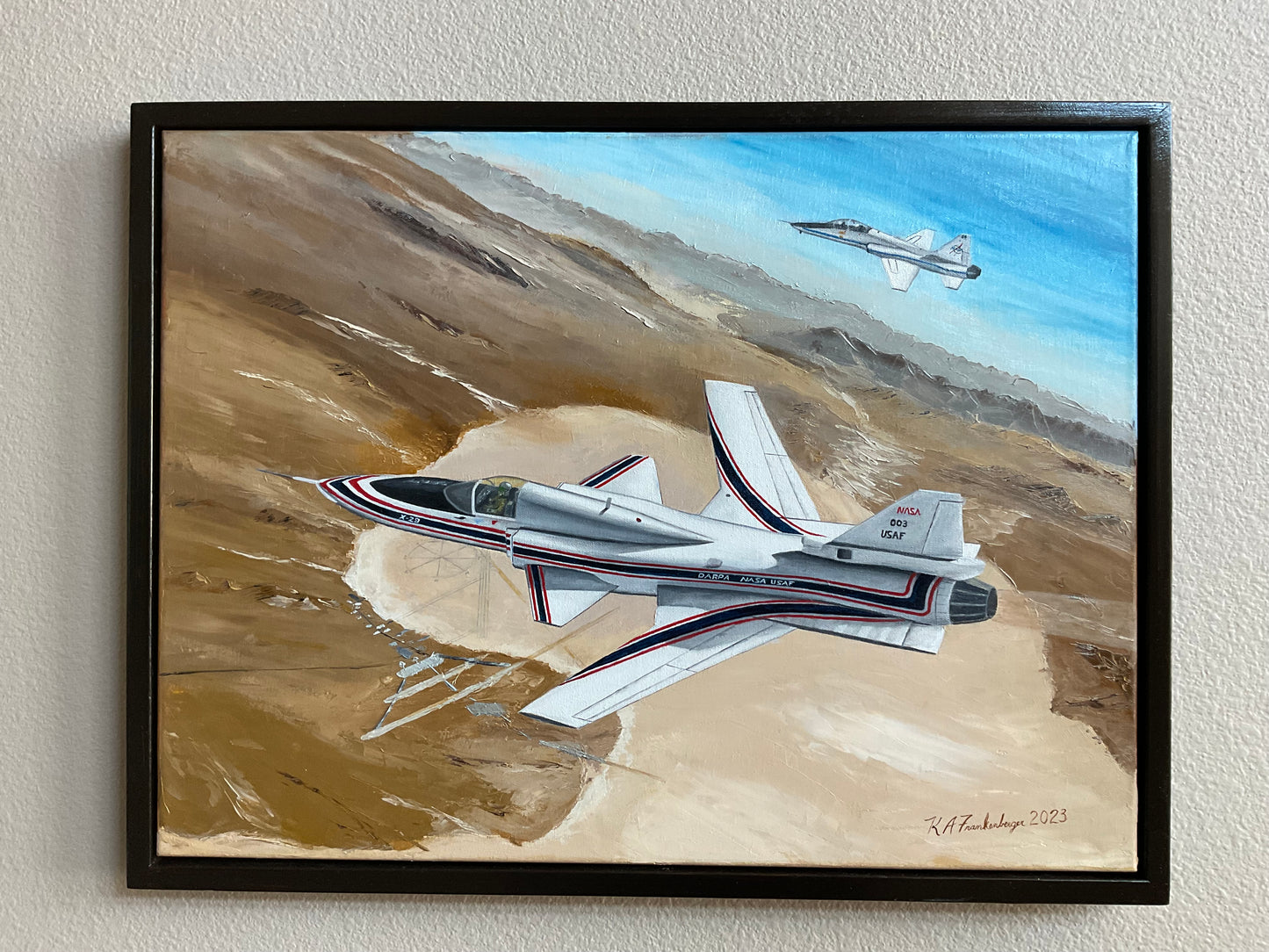 Original Oil Painting - "Gruman X-29"