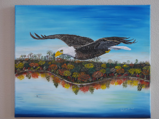 Original Oil Painting - "Soaring Eagle"